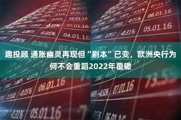趣投顾 通胀幽灵再现但“剧本”已变，欧洲央行为何不会重蹈2022年覆辙