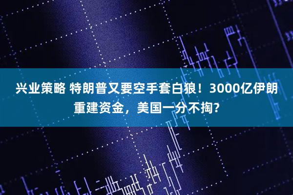 兴业策略 特朗普又要空手套白狼！3000亿伊朗重建资金，美国一分不掏？