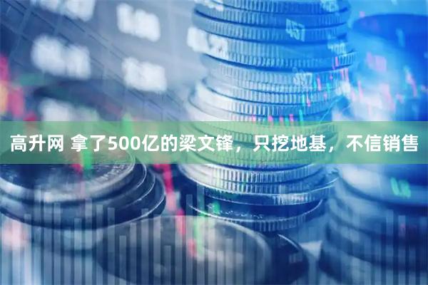 高升网 拿了500亿的梁文锋,只挖地基,不信销售