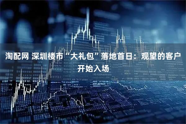 淘配网 深圳楼市“大礼包”落地首日：观望的客户开始入场