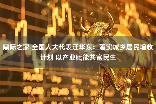 鼎际之家 全国人大代表汪华东：落实城乡居民增收计划 以产业赋能共富民生